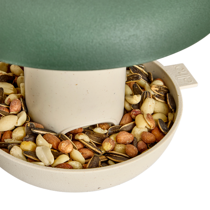 essential mangeoire silo 18cm leaf green